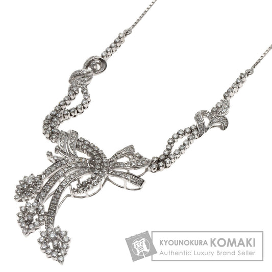 SELECT JEWELRY セレクトジュエリー ダイヤモンド ネックレス K18WG レディース 中古