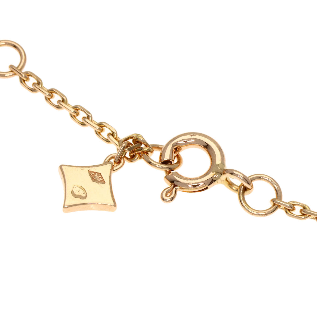 LOUIS VUITTON ルイヴィトン 4モチーフ ブロッサム BB マザーオブパール ダイヤモンド Q95596 ブレスレット K18PG レディース 中古
