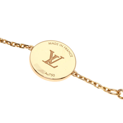 LOUIS VUITTON ルイヴィトン 4モチーフ ブロッサム BB マザーオブパール ダイヤモンド Q95596 ブレスレット K18PG レディース 中古