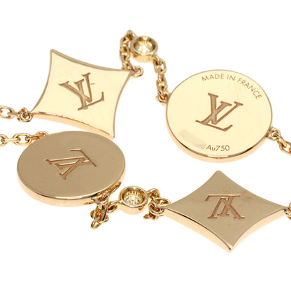 LOUIS VUITTON ルイヴィトン 4モチーフ ブロッサム BB マザーオブパール ダイヤモンド Q95596 ブレスレット K18PG レディース 中古