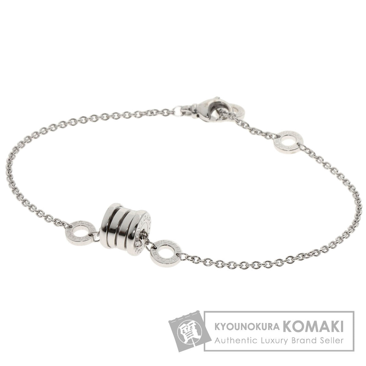 BVLGARI ブルガリ B-zero1 ビーゼロワン エレメント ブレスレット K18WG レディース 中古
