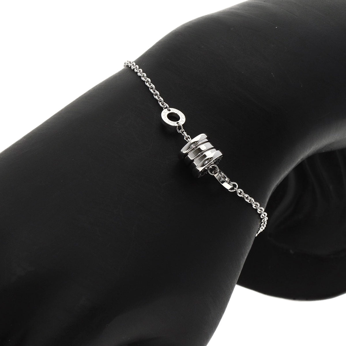 BVLGARI ブルガリ B-zero1 ビーゼロワン エレメント ブレスレット K18WG レディース 中古
