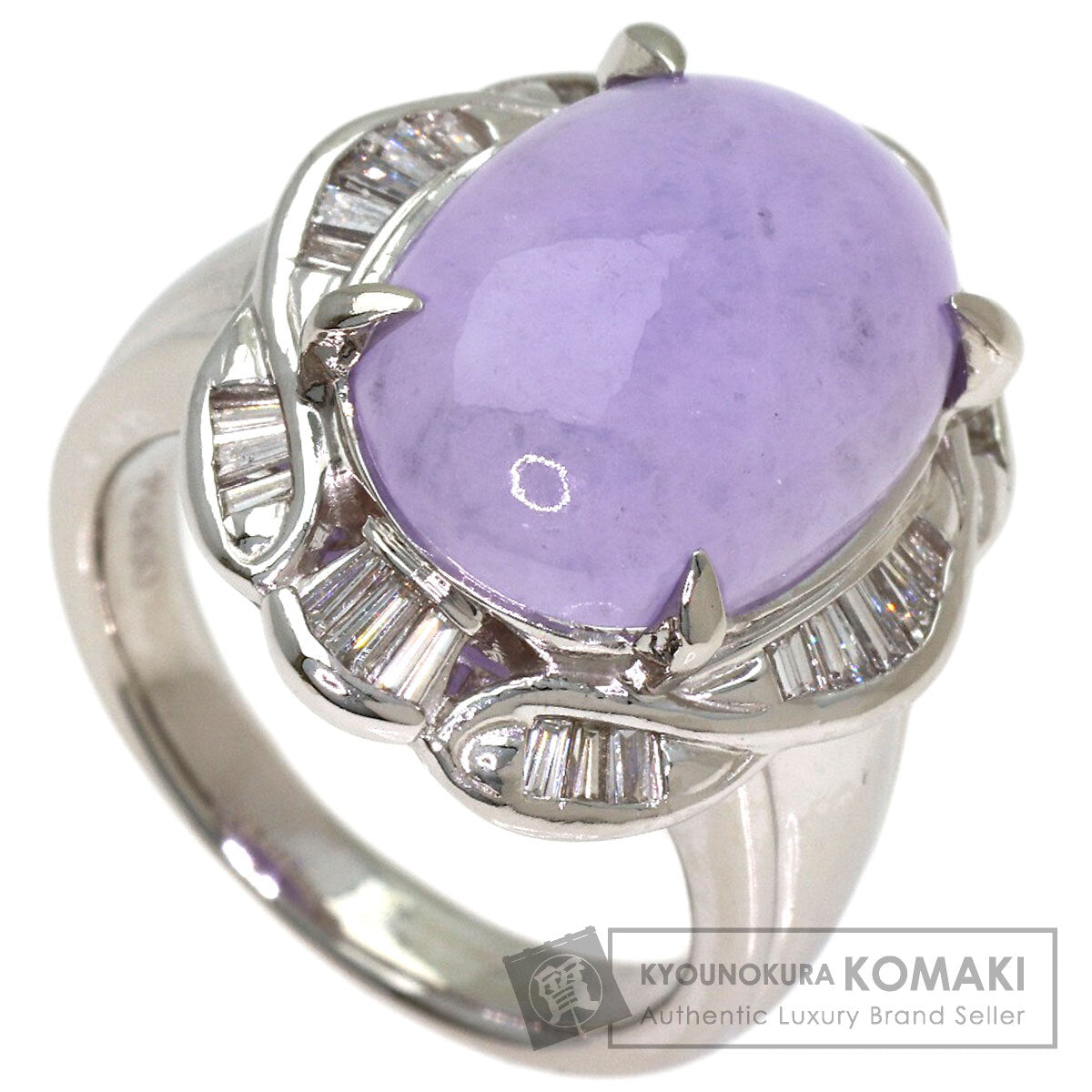 セレクトジュエリー ラベンダーヒスイ 翡翠 ダイヤモンド リング・指輪 中古 商品画像1