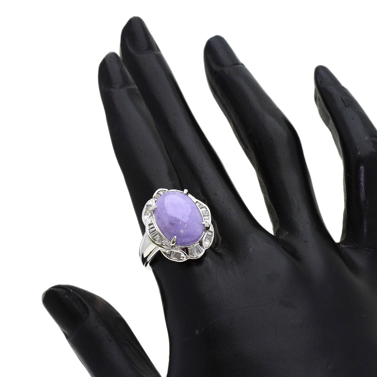 セレクトジュエリー ラベンダーヒスイ 翡翠 ダイヤモンド リング・指輪 中古 商品画像8
