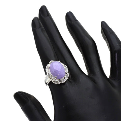 セレクトジュエリー ラベンダーヒスイ 翡翠 ダイヤモンド リング・指輪 中古 商品画像8