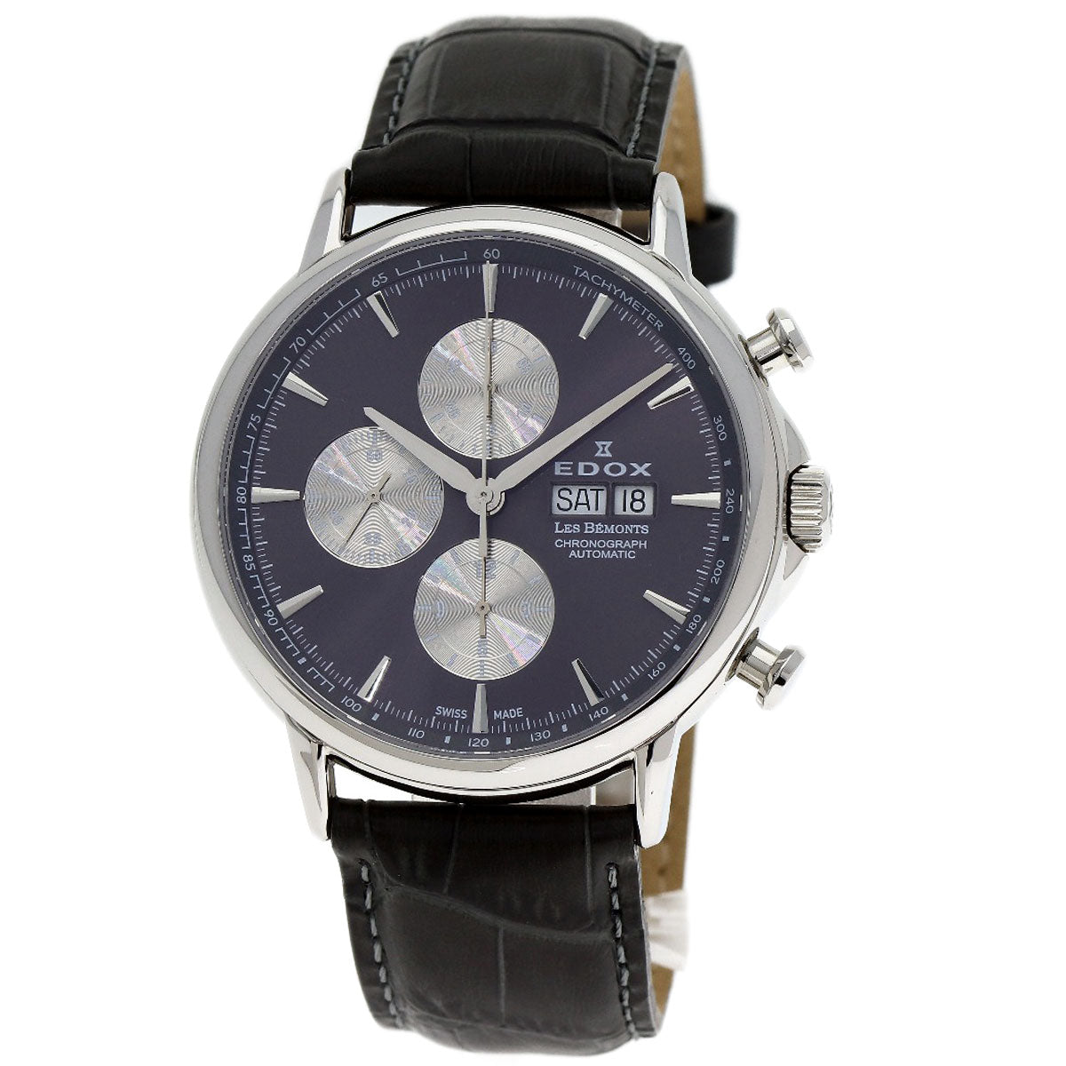 EDOX エドックス 01120-3-BUIN レ ベモン クロノグラフ 腕時計 SS メンズ 中古