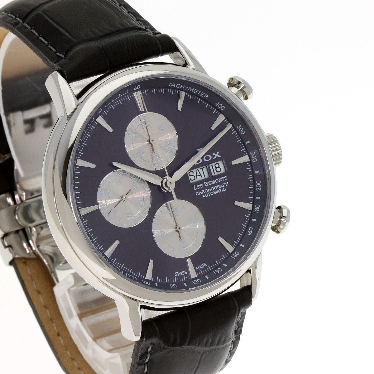 EDOX エドックス 01120-3-BUIN レ ベモン クロノグラフ 腕時計 SS メンズ 中古