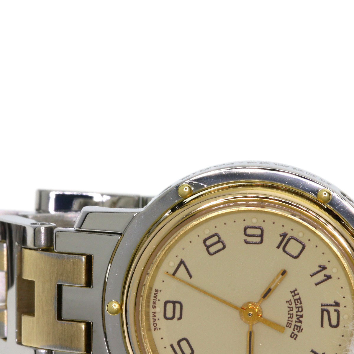 HERMES エルメス クリッパー 腕時計 SS レディース 中古