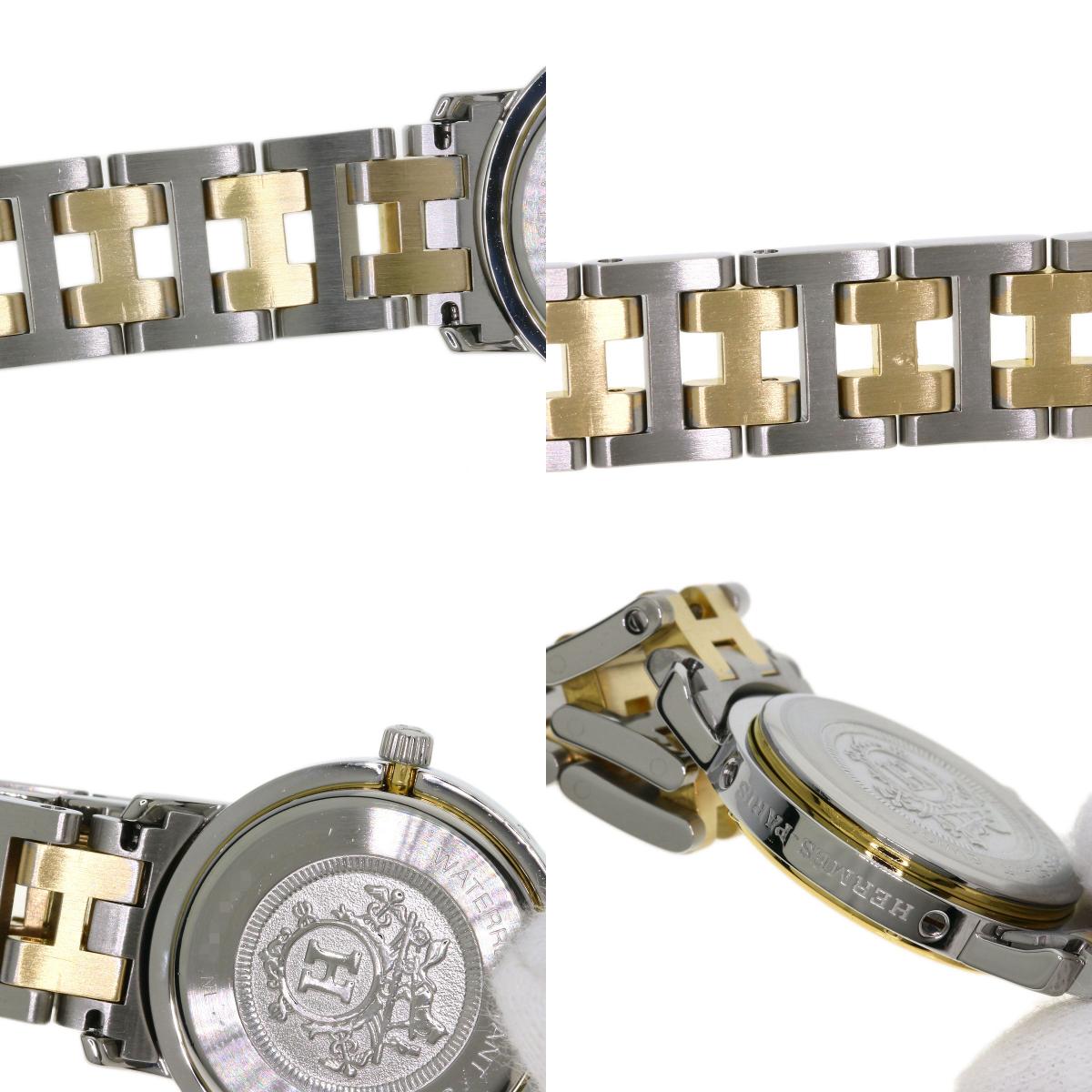 HERMES エルメス クリッパー 腕時計 SS レディース 中古