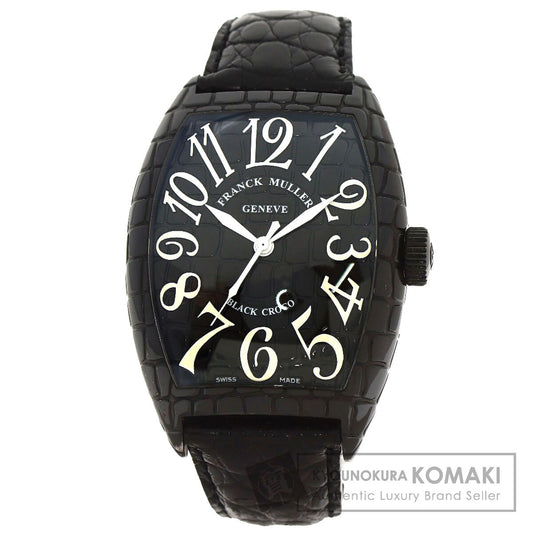 FRANCK MULLER フランクミュラー 9880SCBLKCRO トノウカーベックス ブラッククロコ 腕時計 SS メンズ 中古