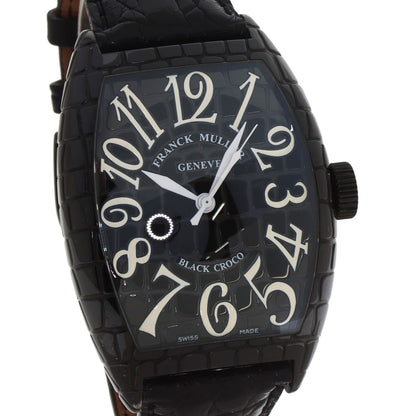 FRANCK MULLER フランクミュラー 9880SCBLKCRO トノウカーベックス ブラッククロコ 腕時計 SS メンズ 中古