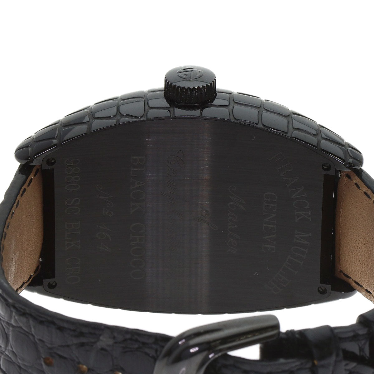 FRANCK MULLER フランクミュラー 9880SCBLKCRO トノウカーベックス ブラッククロコ 腕時計 SS メンズ 中古