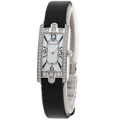 HARRY WINSTON ハリーウィンストン AVCQHM16 アヴェニューC ミニ 腕時計 K18WG レディース 中古
