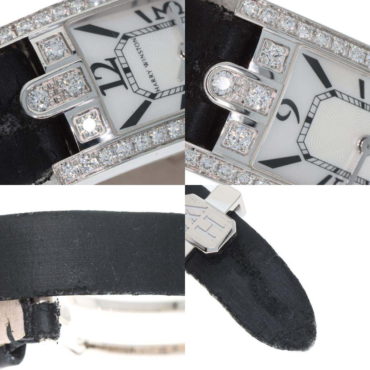 HARRY WINSTON ハリーウィンストン AVCQHM16 アヴェニューC ミニ 腕時計 K18WG レディース 中古