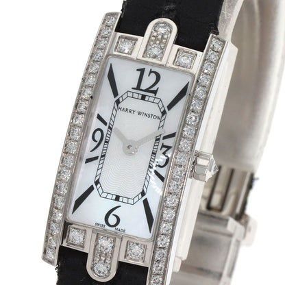 HARRY WINSTON ハリーウィンストン AVCQHM16 アヴェニューC ミニ 腕時計 K18WG レディース 中古