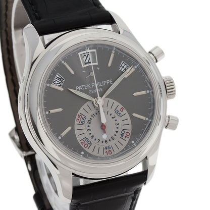 PATEK PHILIPPE パテックフィリップ 5960P-001 アニュアルカレンダー クロノグラフ ピン付き 腕時計 PT950 メンズ 中古