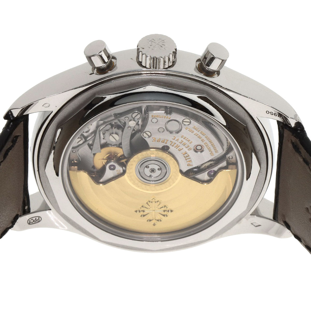 PATEK PHILIPPE パテックフィリップ 5960P-001 アニュアルカレンダー クロノグラフ ピン付き 腕時計 PT950 メンズ 中古