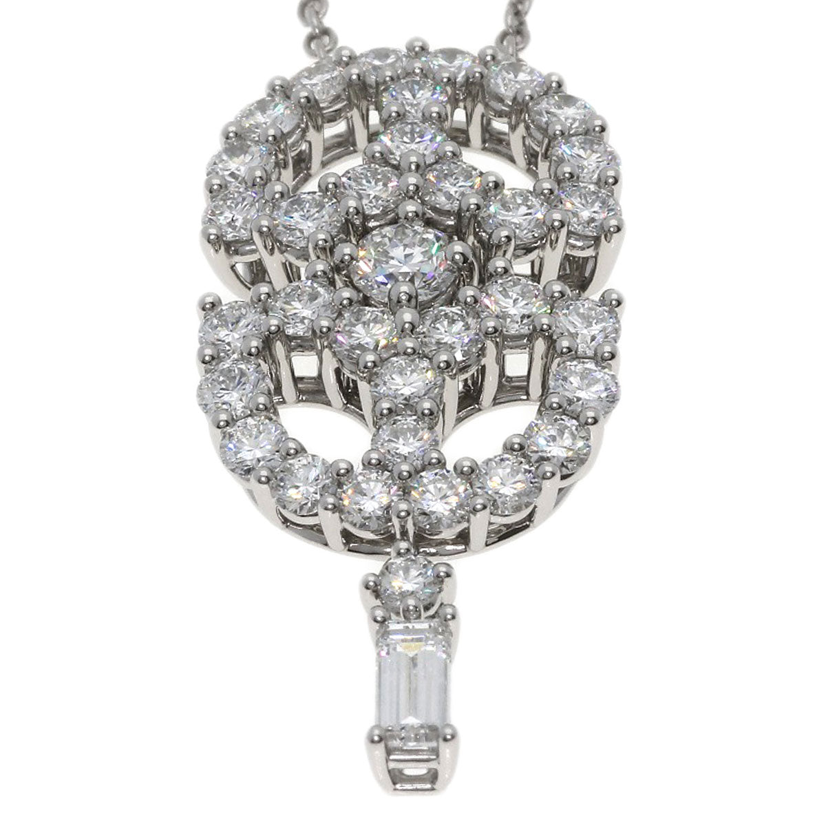 HARRY WINSTON ハリーウィンストン アールデコ ダイヤモンド ネックレス PT950 レディース 中古