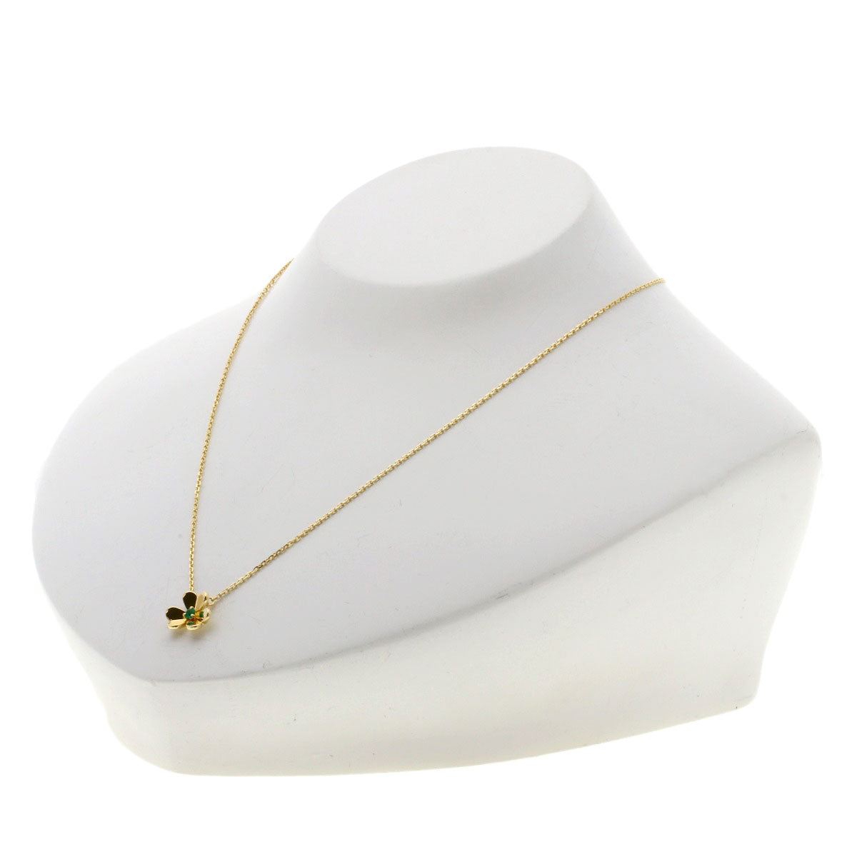 Van Cleef & Arpels ヴァンクリーフ＆アーペル フリヴォル エメラルド ミニモデル ネックレス K18YG レディース 中古