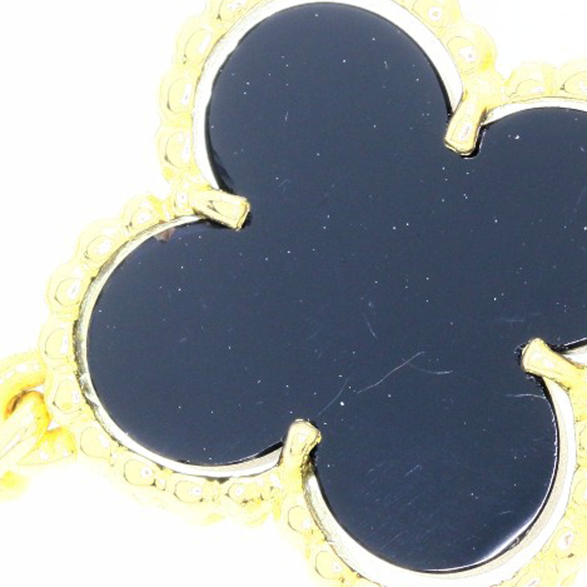 ヴァンクリーフ＆アーペル ヴィンテージ アルハンブラ 20P オニキス ネックレス 中古 商品画像12