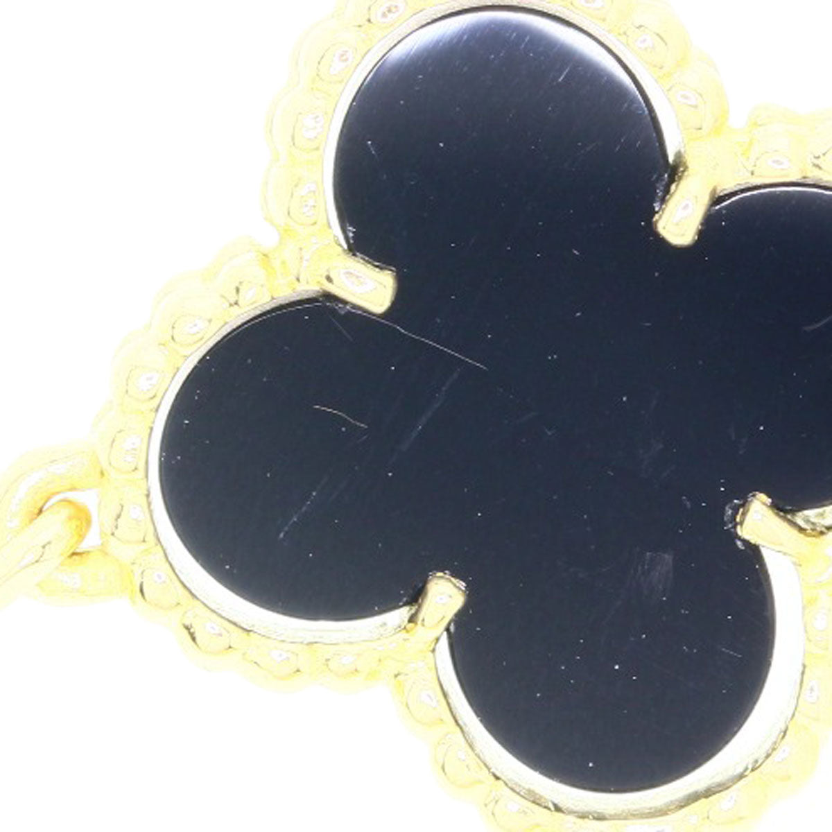 ヴァンクリーフ＆アーペル ヴィンテージ アルハンブラ 20P オニキス ネックレス 中古 商品画像13