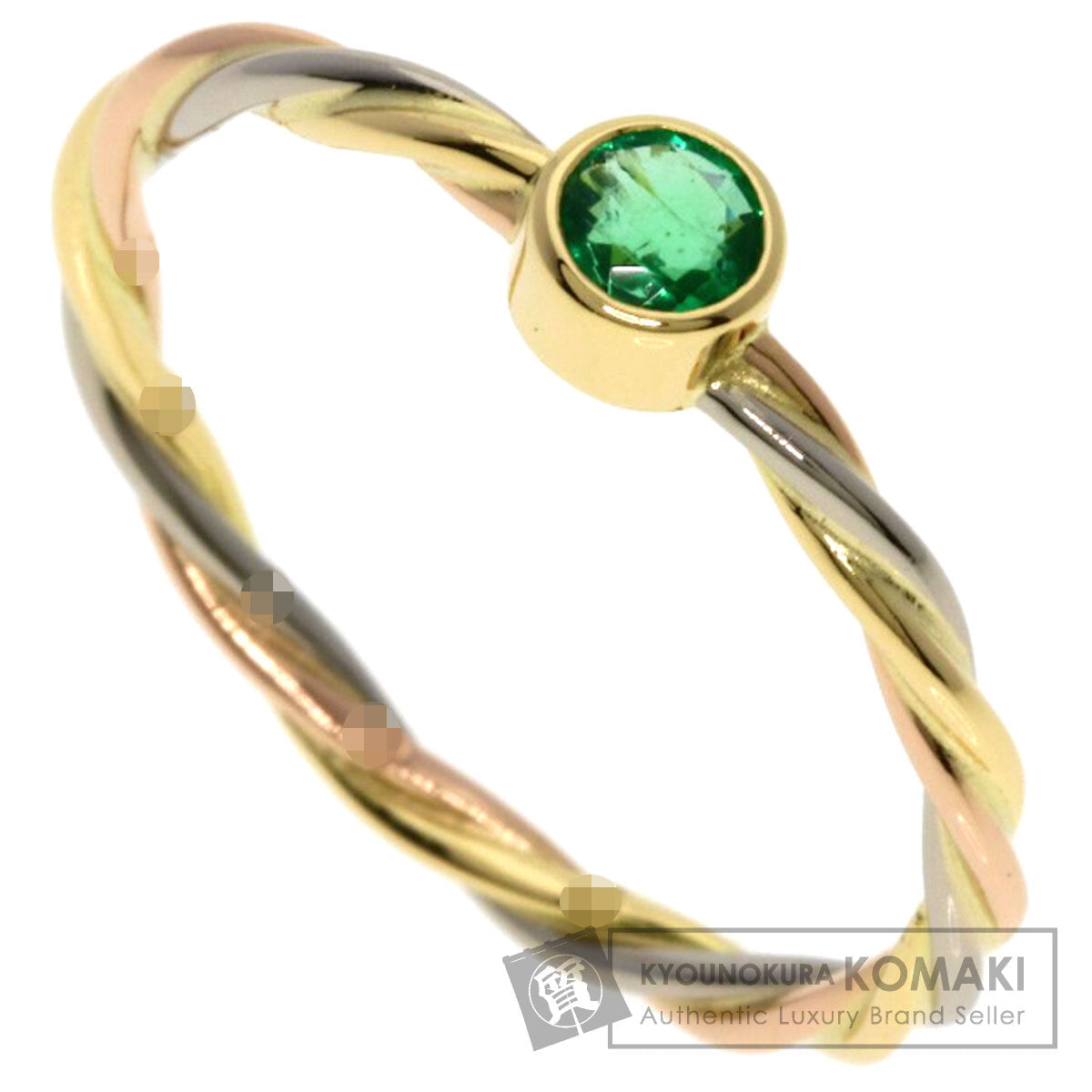 カルティエ ツイスト エメラルド #51 リング・指輪 中古 商品画像1