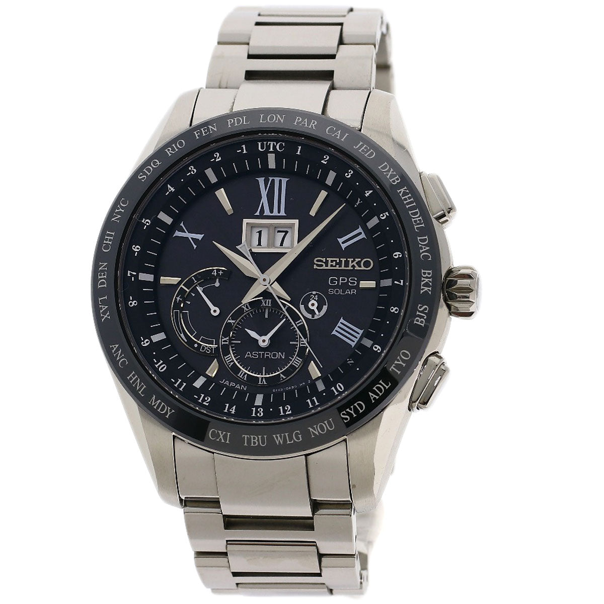 SEIKO セイコー SBXB137 8X42-0AB0-3 アストロン 腕時計 チタニウム メンズ 中古