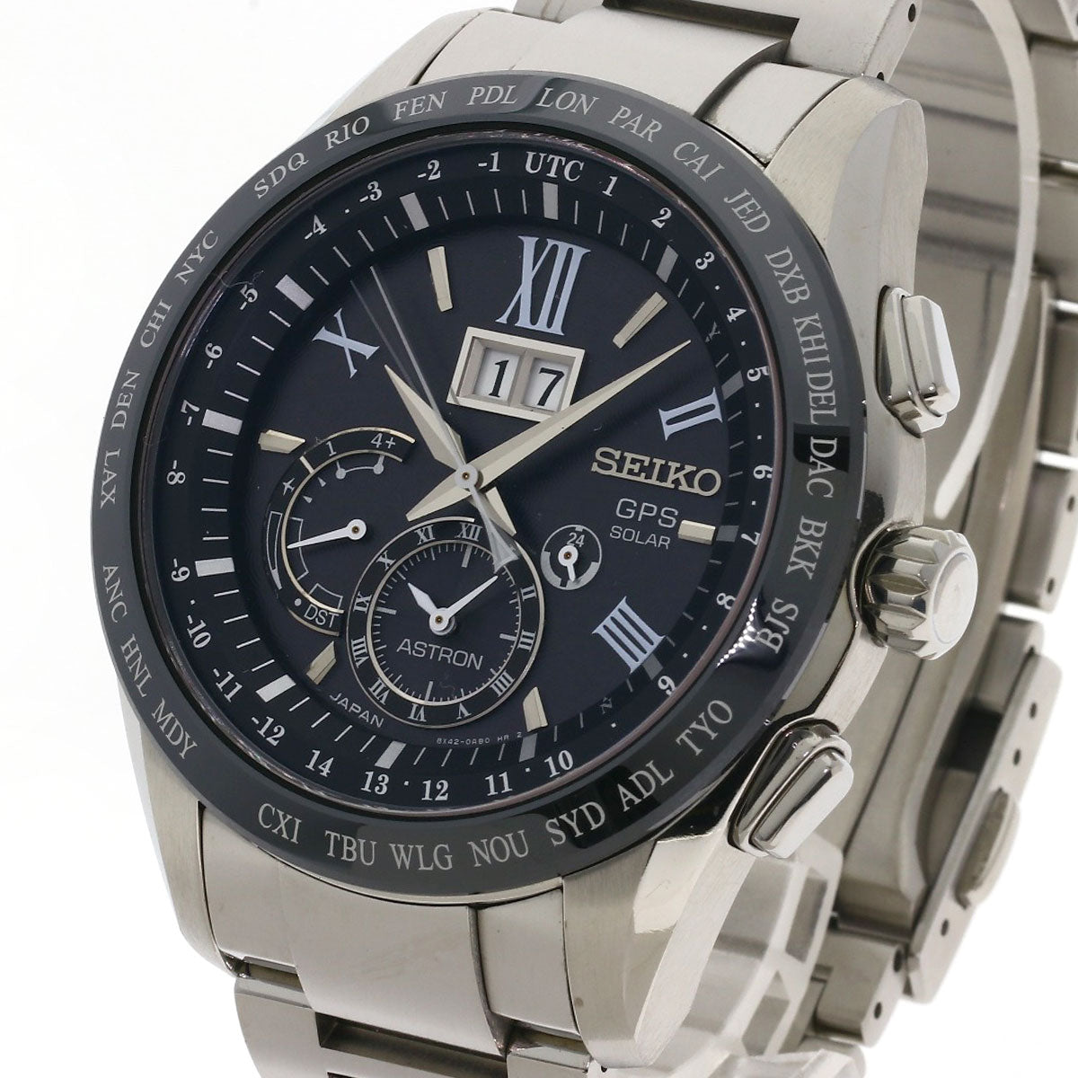 SEIKO セイコー SBXB137 8X42-0AB0-3 アストロン 腕時計 チタニウム メンズ 中古
