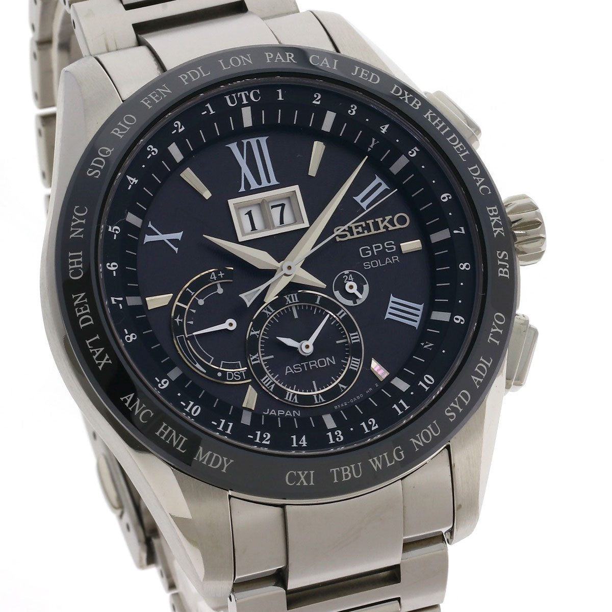 SEIKO セイコー SBXB137 8X42-0AB0-3 アストロン 腕時計 チタニウム メンズ 中古