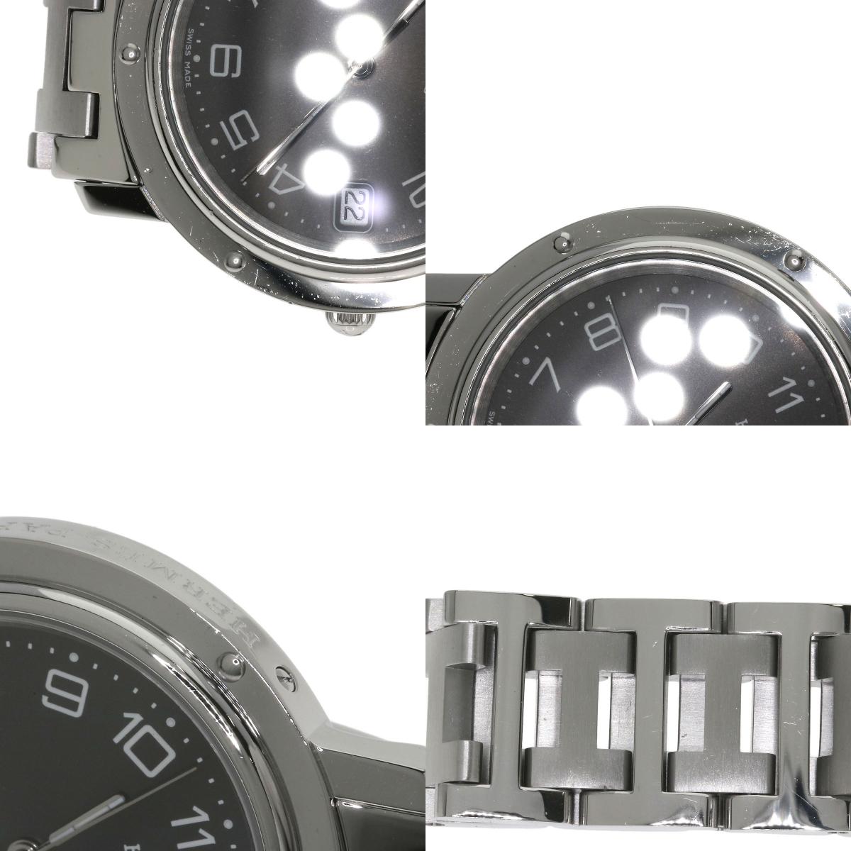 HERMES エルメス CL6.710 クリッパー 腕時計 SS メンズ 中古