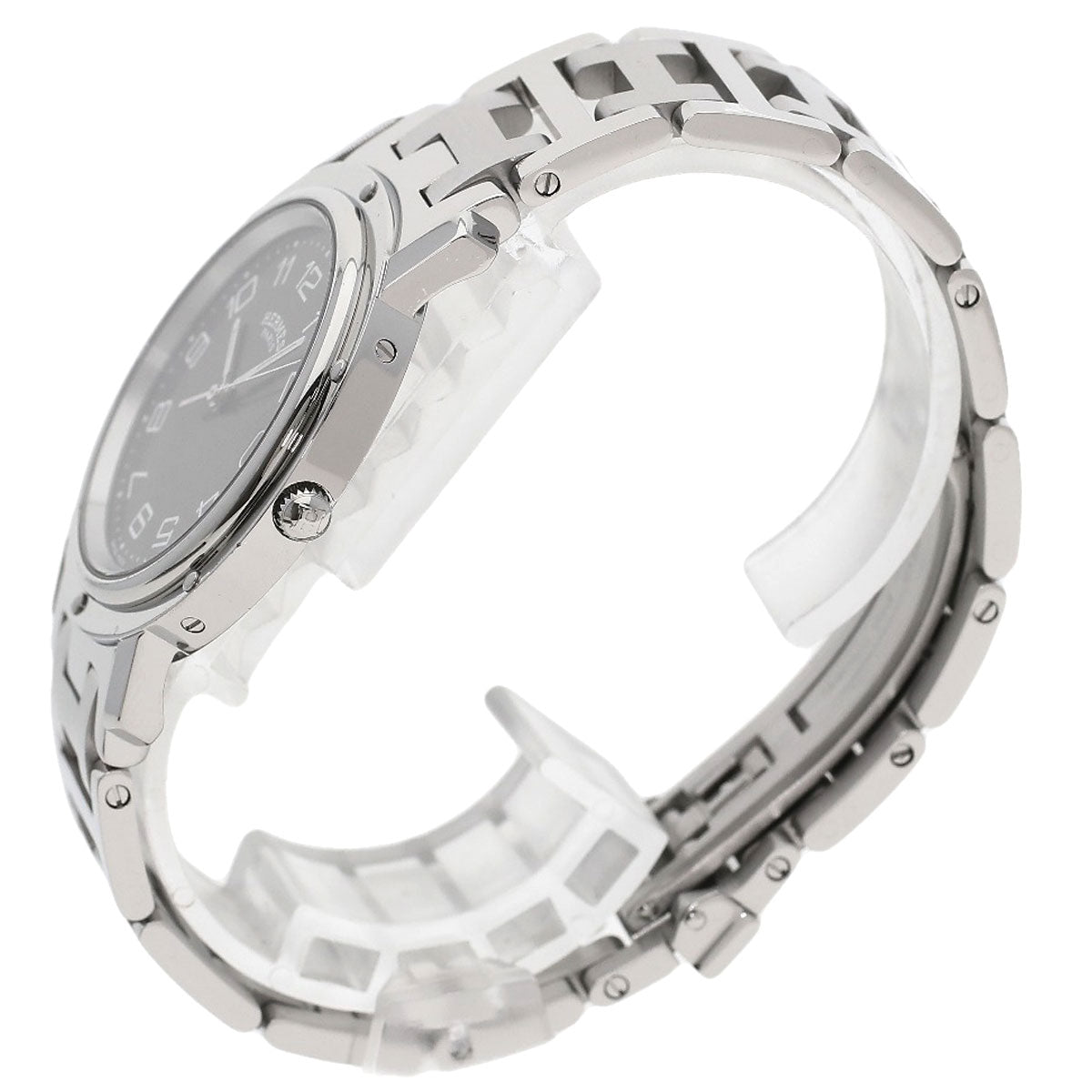 HERMES エルメス CL6.710 クリッパー 腕時計 SS メンズ 中古