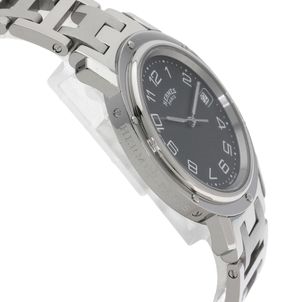 HERMES エルメス CL6.710 クリッパー 腕時計 SS メンズ 中古