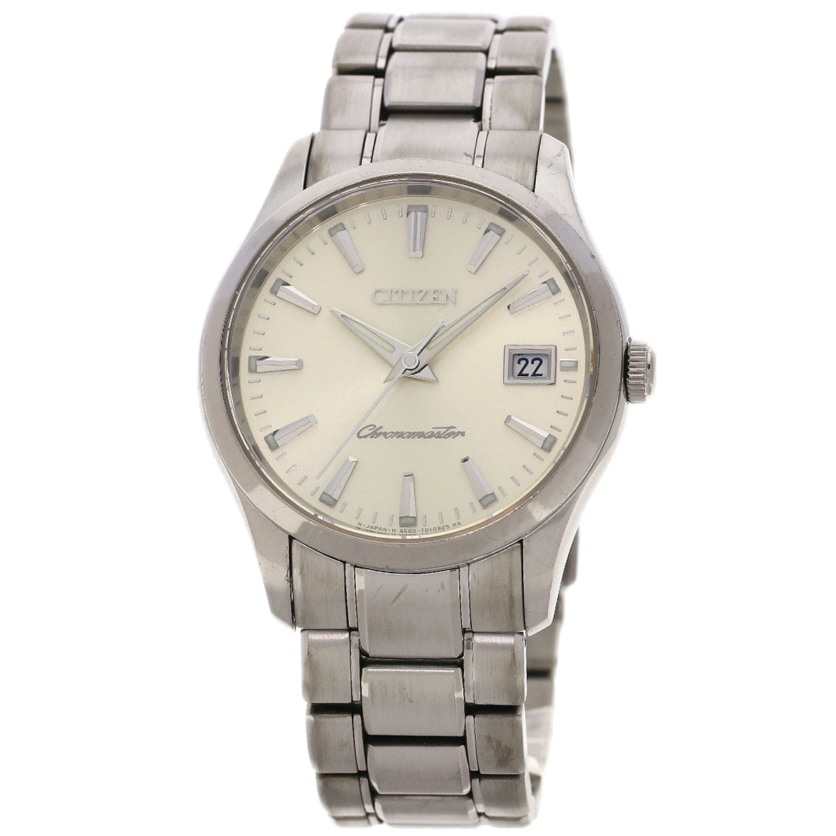 CITIZEN シチズン CTQ57-0952 A660-T006892 ラウンドフェイス パーペチュアルカレンダー 腕時計 チタン メンズ 中古