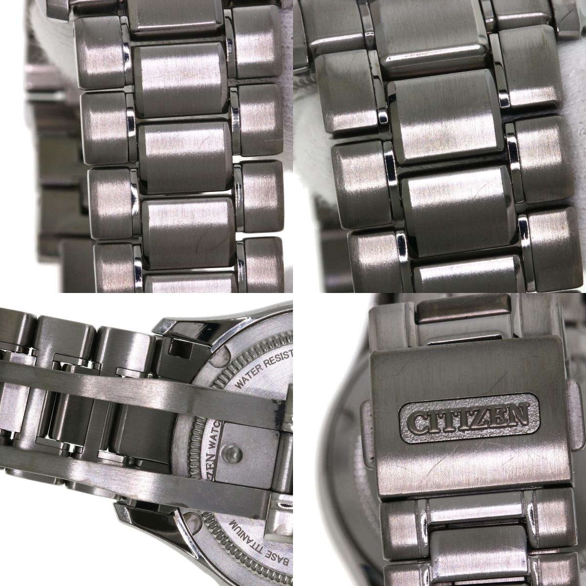 CITIZEN シチズン CTQ57-0952 A660-T006892 ラウンドフェイス パーペチュアルカレンダー 腕時計 チタン メンズ 中古