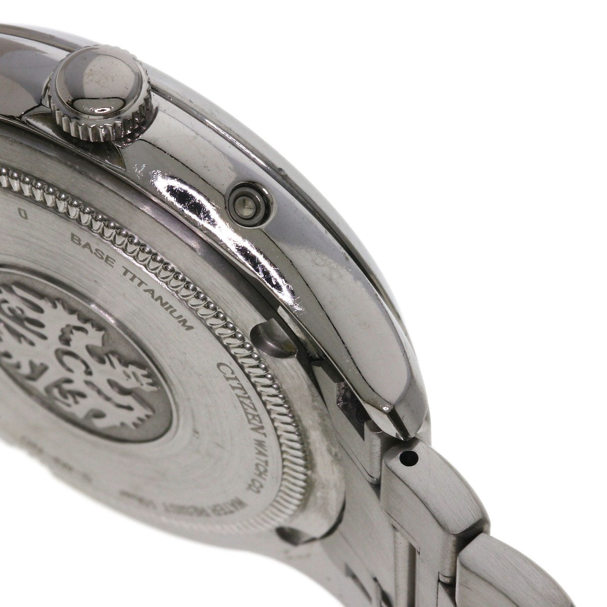 CITIZEN シチズン CTQ57-0952 A660-T006892 ラウンドフェイス パーペチュアルカレンダー 腕時計 チタン メンズ 中古