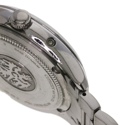 CITIZEN シチズン CTQ57-0952 A660-T006892 ラウンドフェイス パーペチュアルカレンダー 腕時計 チタン メンズ 中古