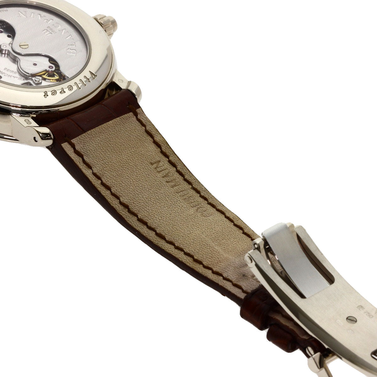 ブランパン 6185-1546A-55B ヴィレル クロノグラフ 腕時計 中古 商品画像12