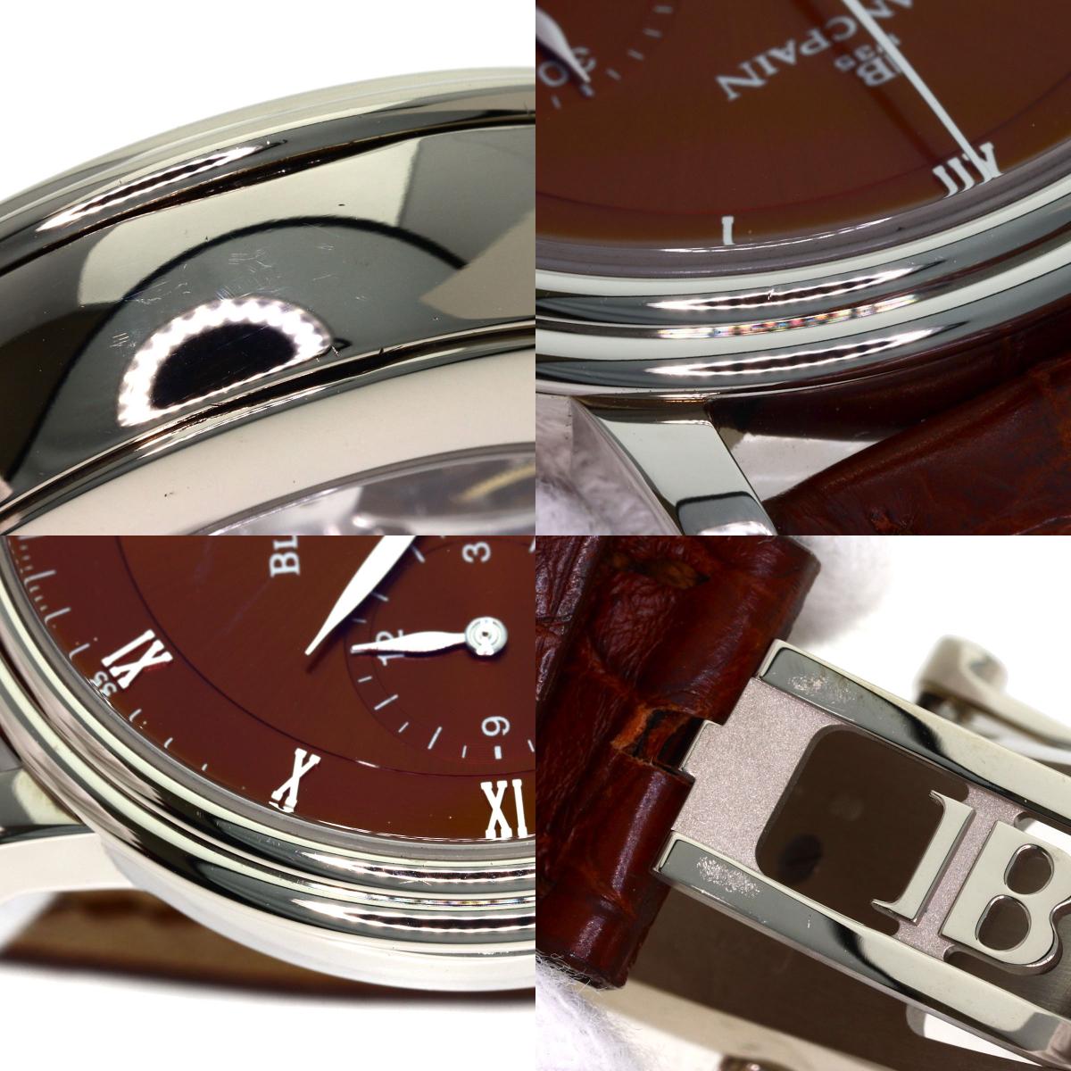 ブランパン 6185-1546A-55B ヴィレル クロノグラフ 腕時計 中古 商品画像17