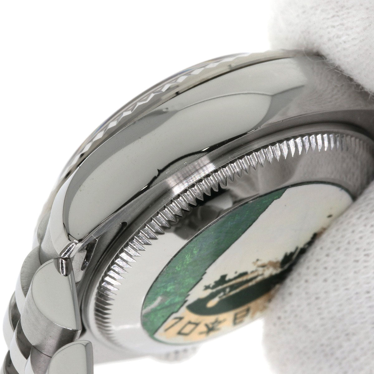 ROLEX ロレックス 179174NG デイトジャスト 10P ダイヤモンド 腕時計 SS レディース 中古