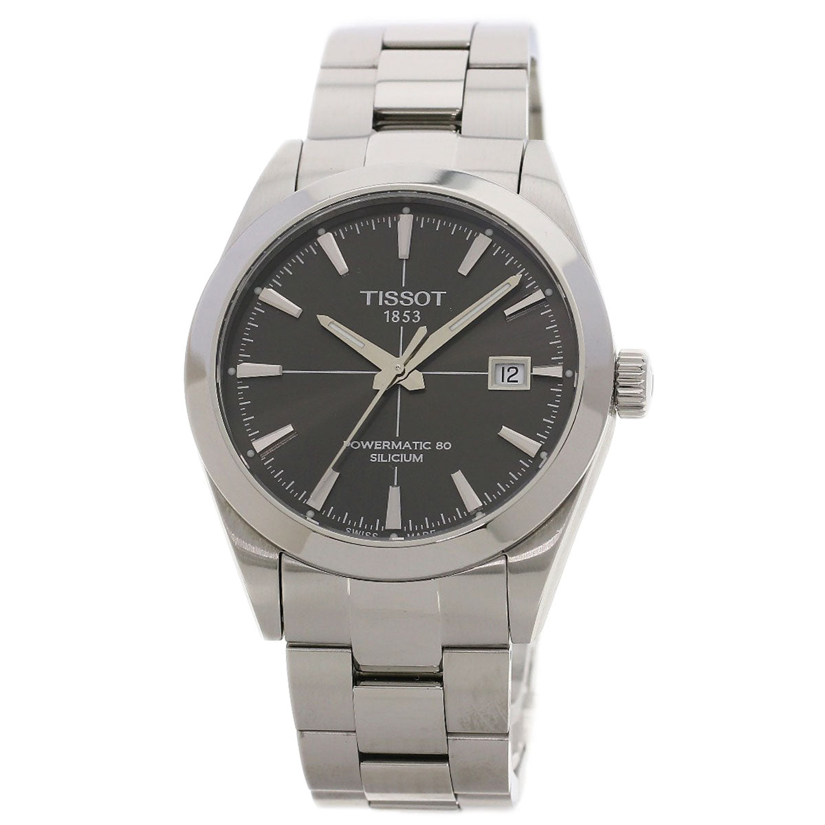 TISSOT ティソ T127407A ジェントルマン パワーマティック80 腕時計 SS メンズ 中古