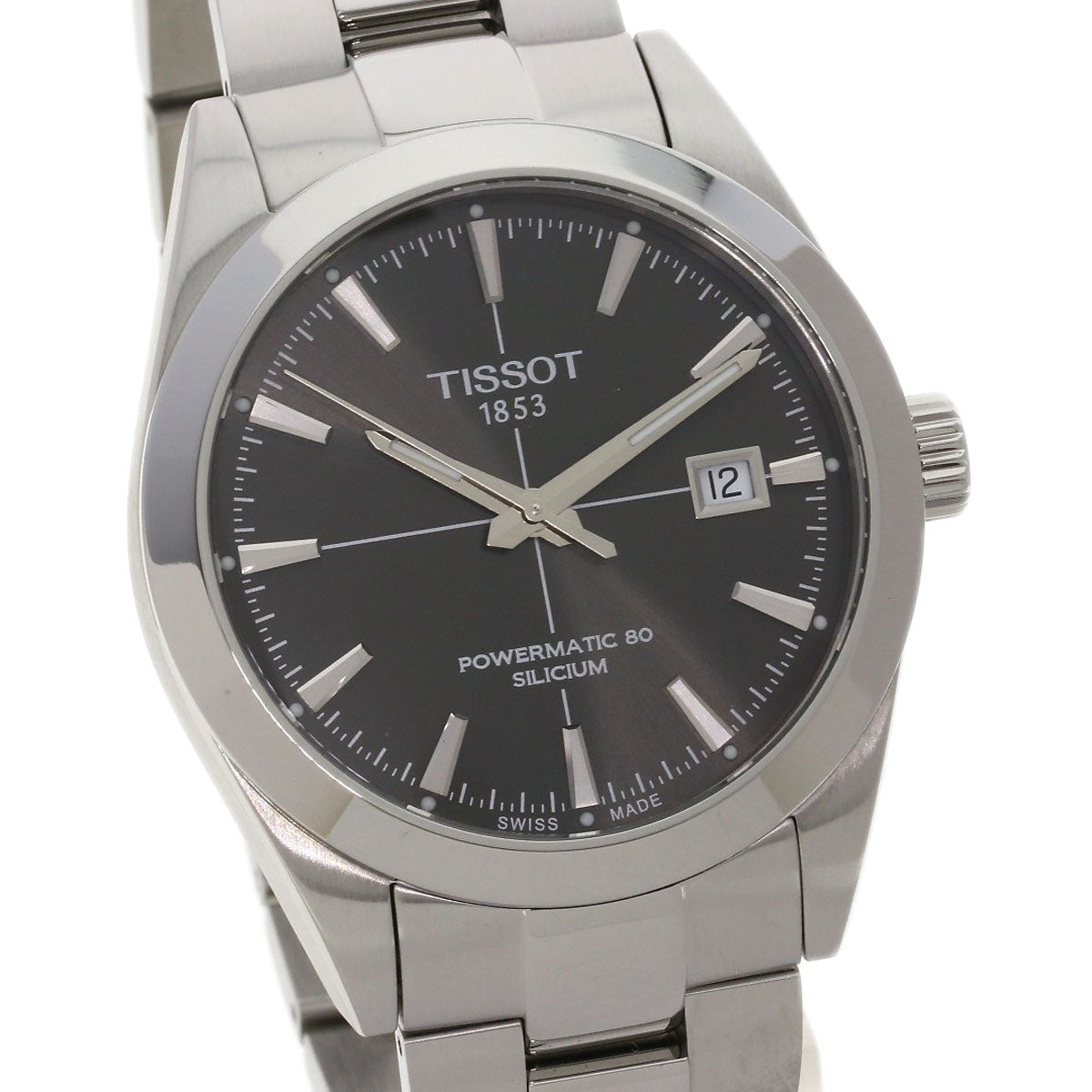 TISSOT ティソ T127407A ジェントルマン パワーマティック80 腕時計 SS メンズ 中古