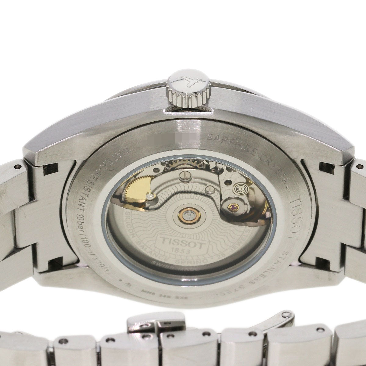 TISSOT ティソ T127407A ジェントルマン パワーマティック80 腕時計 SS メンズ 中古