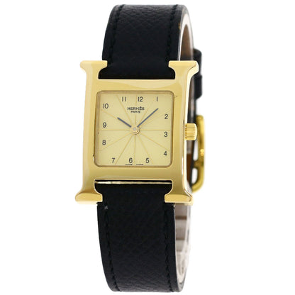 HERMES エルメス HH1.201 Hウォッチ 腕時計 GP レディース 中古