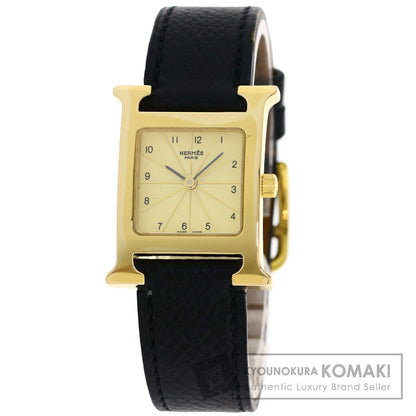 HERMES エルメス HH1.201 Hウォッチ 腕時計 GP レディース 中古