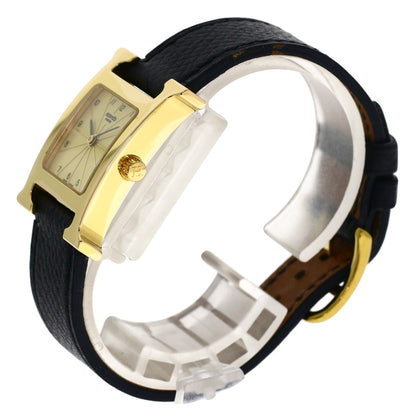 HERMES エルメス HH1.201 Hウォッチ 腕時計 GP レディース 中古