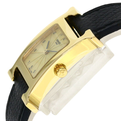 HERMES エルメス HH1.201 Hウォッチ 腕時計 GP レディース 中古