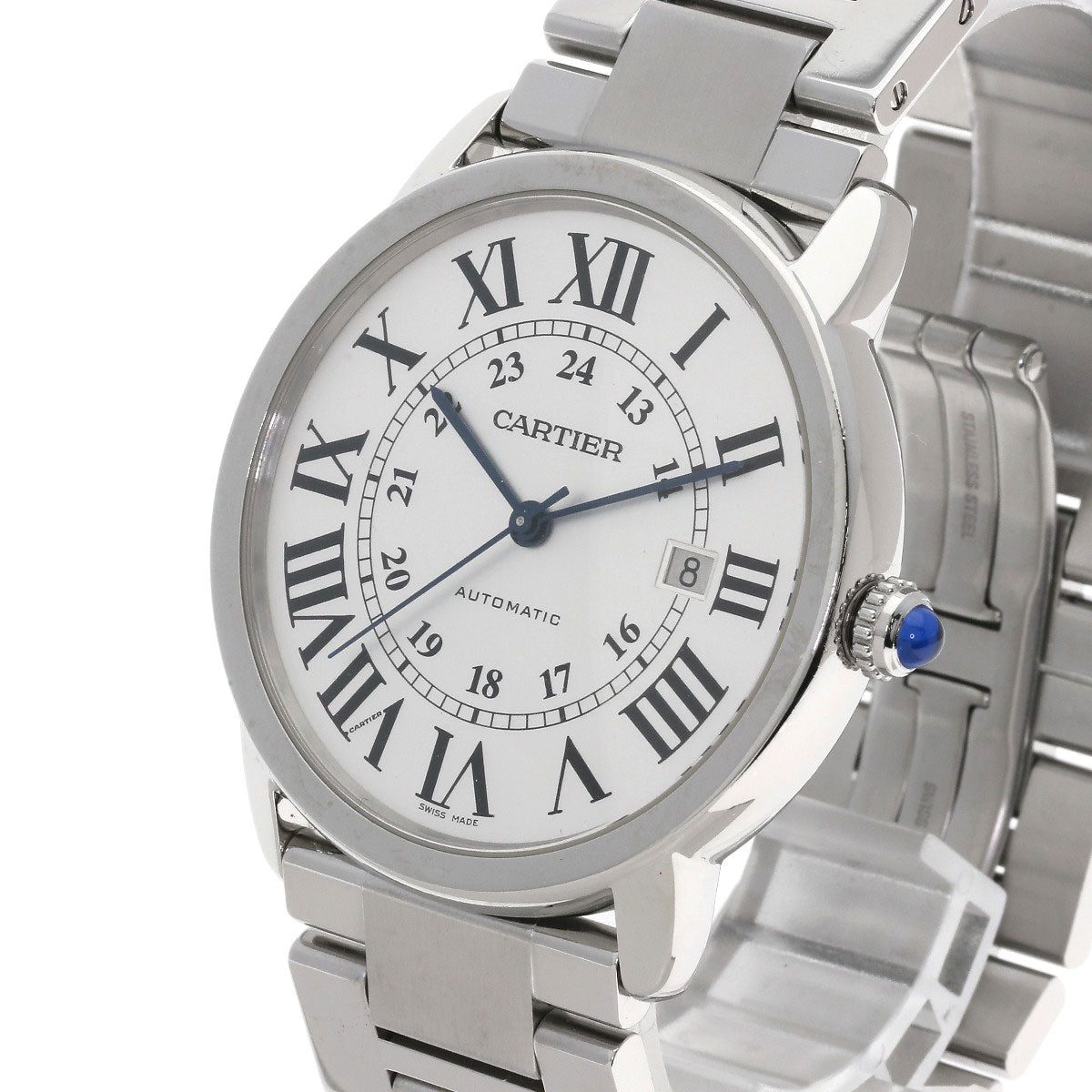 CARTIER カルティエ W6701011 ロンド ソロ ドゥ カルティエ XL 腕時計 SS メンズ 中古
