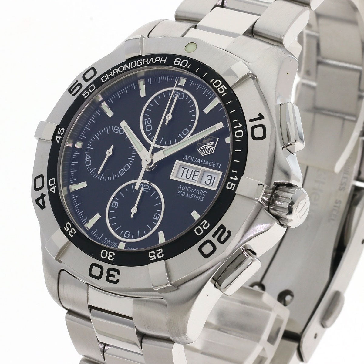 TAG HEUER タグホイヤー CAF2010 アクアレーサー クロノグラフ 腕時計 SS メンズ 中古