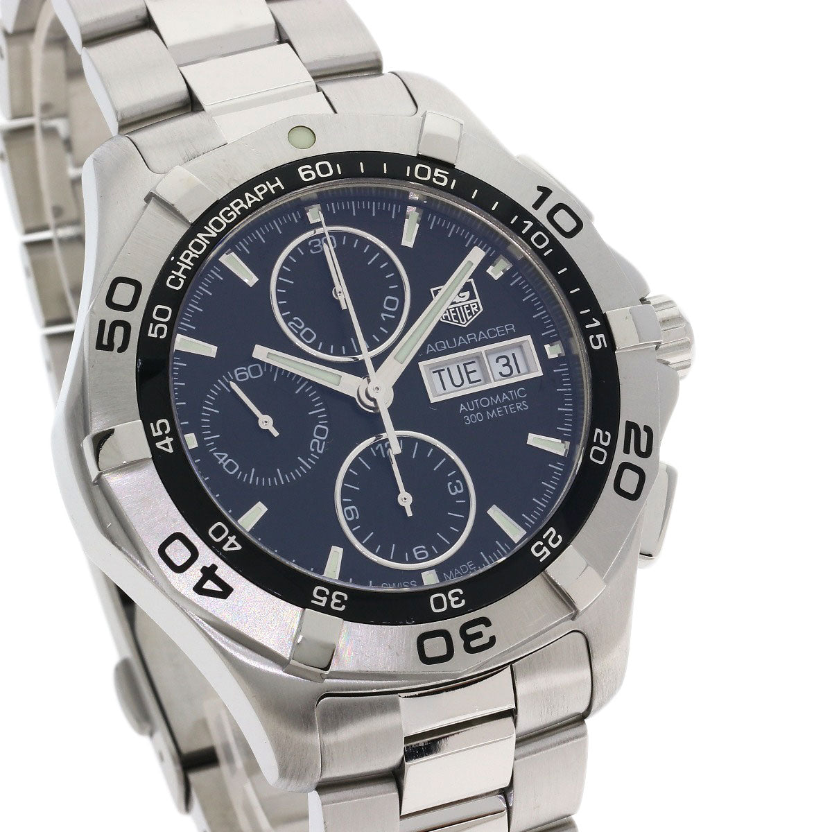 TAG HEUER タグホイヤー CAF2010 アクアレーサー クロノグラフ 腕時計 SS メンズ 中古