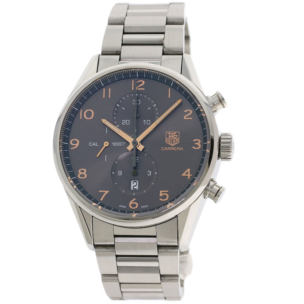 TAG HEUER タグホイヤー CAR2013 カレラ キャリバー 1887 腕時計 SS メンズ 中古